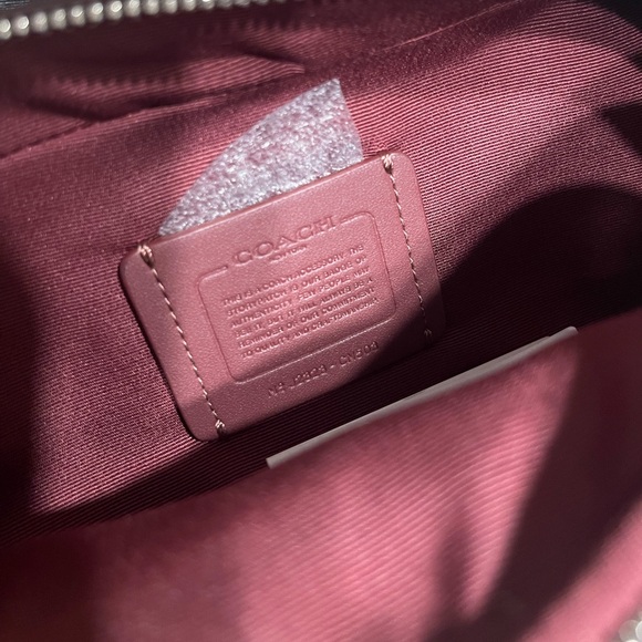 Coach Signature Mini Belt Bag Brown and Violet - Picture 4 of 8